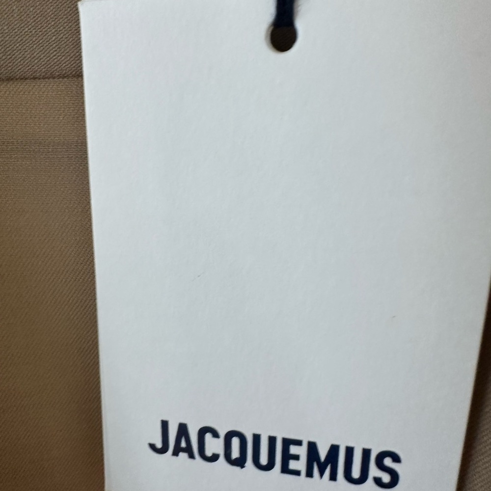 NWT Jacquemus ‘La Robe Jocou’ Midi Shirt Dress Tan/Beige FR44/ US12 $840 Retail - Picture 13 of 14